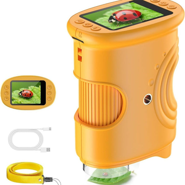 1000X Mini Microscopes Portable Handheld Microscope for Kids Digital Educational