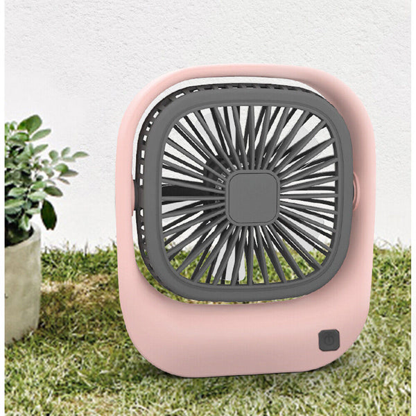 Mini Fan Air Cooler Portable Desk USB Charging Rechargeable Travel Camping AU