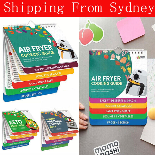 Air Fryer Magnetic Cheat Magnets Cooking Guide Booklet Air Fryer Cheat Sheet