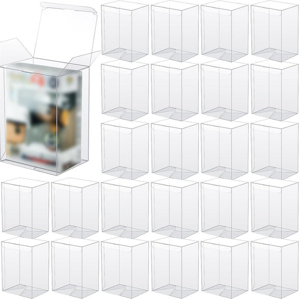 5PCS 4 Inch Vinyl Protector Display Case Acid-Free Clear Box