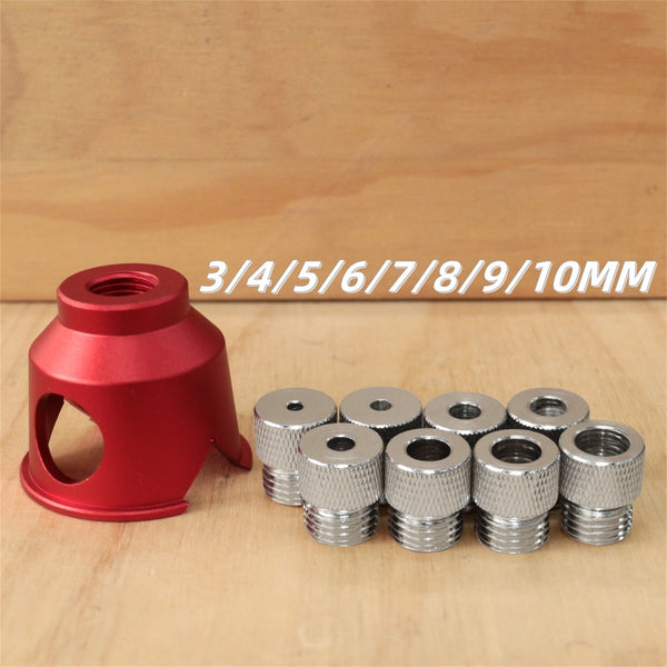 2 Sets 90° Angle Drill Hole Guide – Woodworking Straight Hole Drill Locator 3–10mm