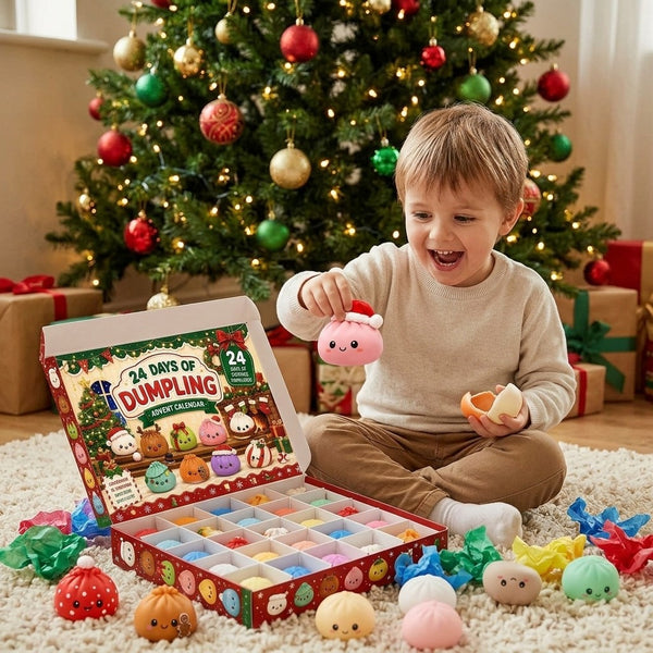 2026 Christmas Squishies Advent Calendar 24 Days Dumpling Toys Kid Xmas Gift New