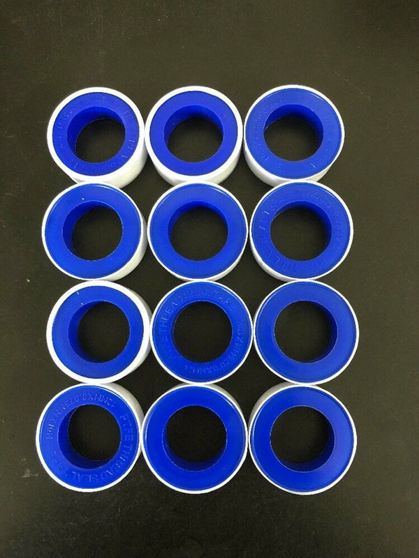 24x Teflon Tape white thread PTFE plumbing tape plumbers sealing water 12mmx10M