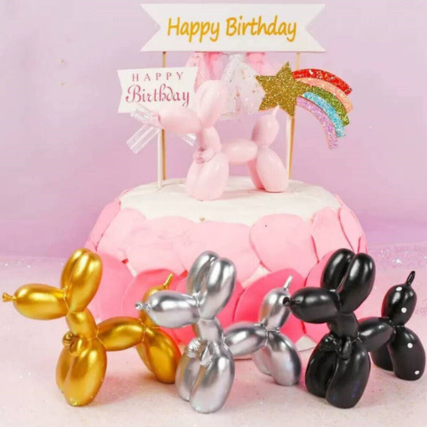 Decor Ornament Sculpture Gift Kids Room Home Resin Crafts Small Balloon dog Cute