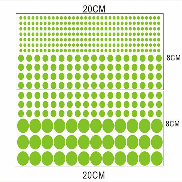 407pcs Dot Luminous Star Wall Stickers Home Room Decor Glow In The Dark Decal AU