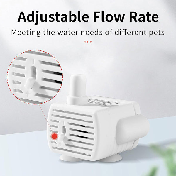 2.2L Stainless Steel Water Fountain Pet Dog Cat Drinking Dispenser Filter Feeder
