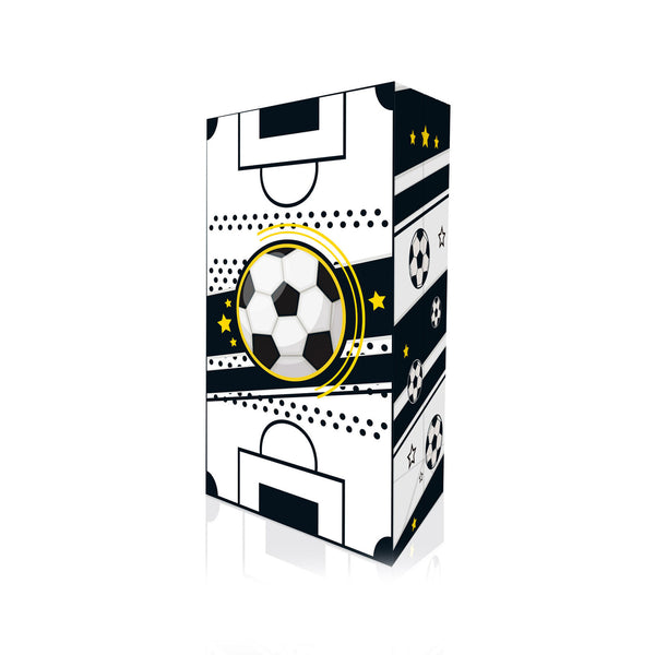 Fashion Football Sport Gift Bags Green Kraft Paper Sticker Set Party Favor Bags