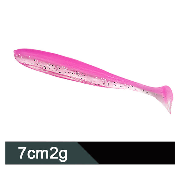 20X Soft Plastic Fishing Lures 70mm Paddle TAIL FLATHEAD Bream Bass Cod Lure New