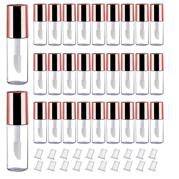 20X 1.2ML Empty Lip Gloss Tubes Containers Mini Lip Bottle Syringes Tag Labels