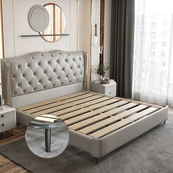 4X Bed Legs Adjustable Retractable Heavy Duty Bed Center Frame Support Feet Leg
