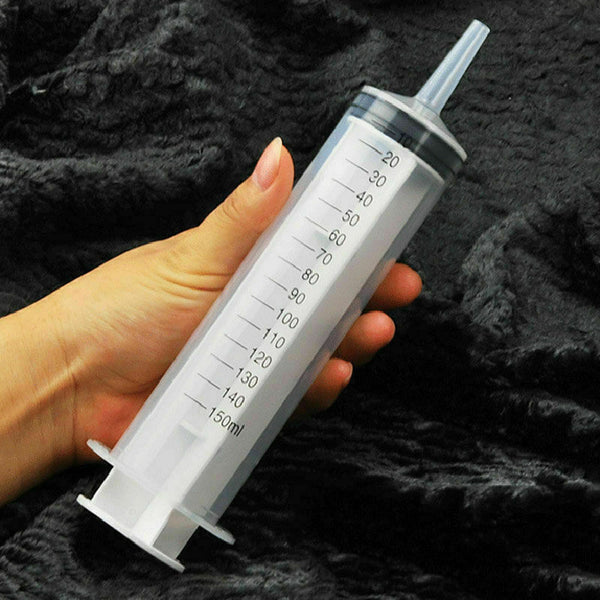 2x 150ml Plastic Syringes Measuring Hydroponics Nutrient Slip Tip Disposable AU