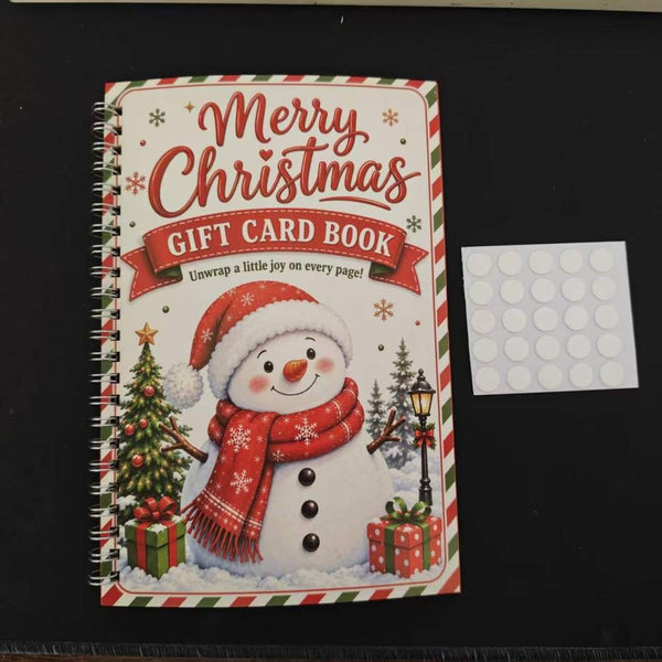 Christmas Gift Card Book, 1/4Pcs DIY Gift Card Booklet for Adults Teens