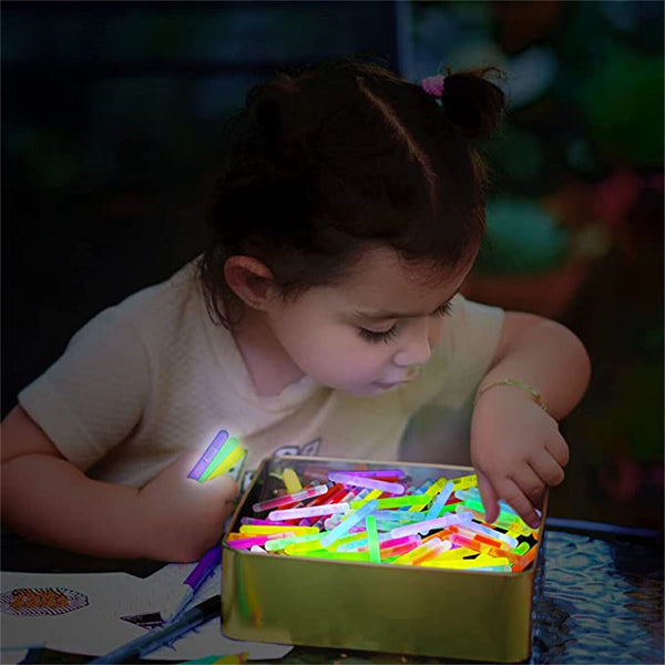 Mini Glowsticks 4.5x39mm Rave Fishing Party Glow Sticks Multi Colours