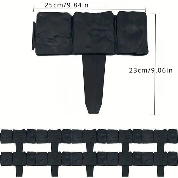 20PCS Plastic Garden Edging Lawn Yard Plant Flower Grass Fence Border Outdoor AU