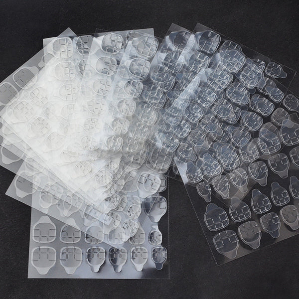 2400Pcs Clear Double Sided Nail Glue Tape Sticker Adhesive Press On Nail Tabs AU