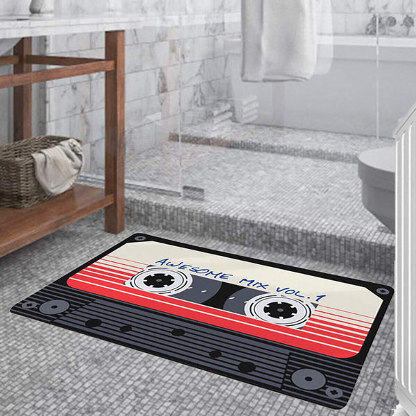Absorbent Non-Slip Camera Bathroom Floor Mat Family Entry Door Mat Home Rug AU