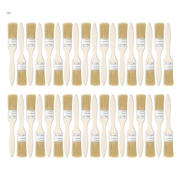 20/36X Chip Paint Brushes Art Varnishes Touchup Brushes Wooden Handle Bush 1