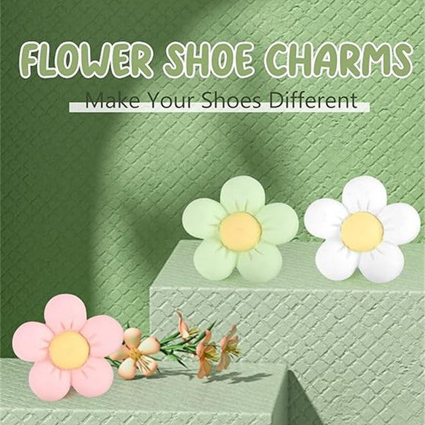 14PCS Flower Shoe Charms Cute Design for Shoes Charm Girl Cute Flower Decoration