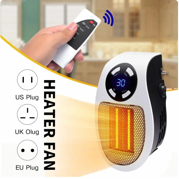 Portable Heater Electric Heater Plug In Wall Room Heater Home Appliance Heating