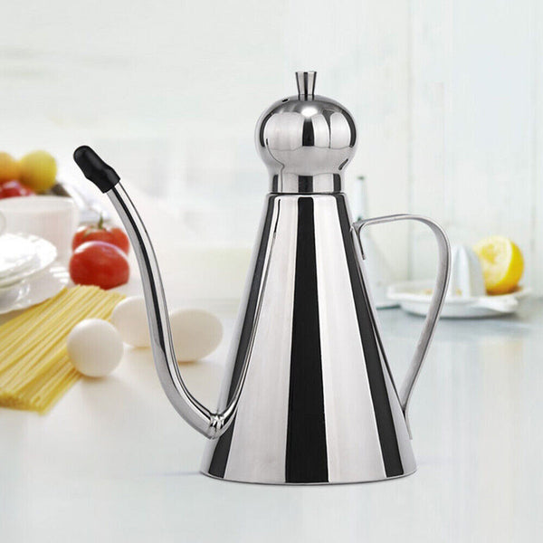 Dispenser Vinegar Bottle Stainless Steel Cooking Pot Pourer Olive Oil Kitchen AU
