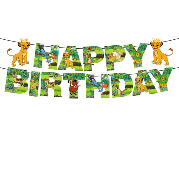 Lion King Tableware Party Supplies Kids Birthday Decoration