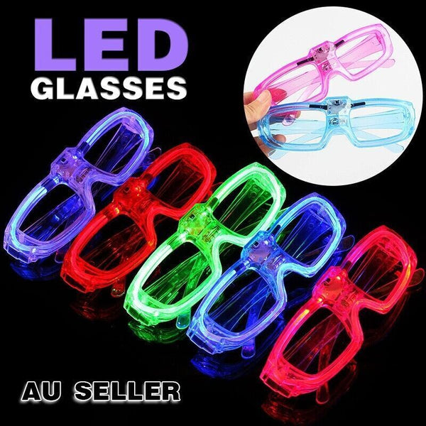 5Pcs LED Light Up Glasses Glow Party Glasses for Festival Rave Night Events AU