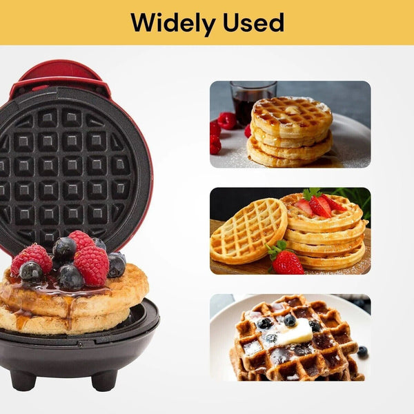 Mini Waffle Maker Non Stick Baking Pan Pancake Heating Breakfast Making Machine