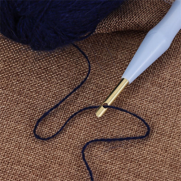 Adjustable Punch Needle Rug Yarn Needle Embroidery Pen Felting Threader Needles