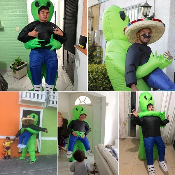 Inflatable costume - kids size inflatable alien costume