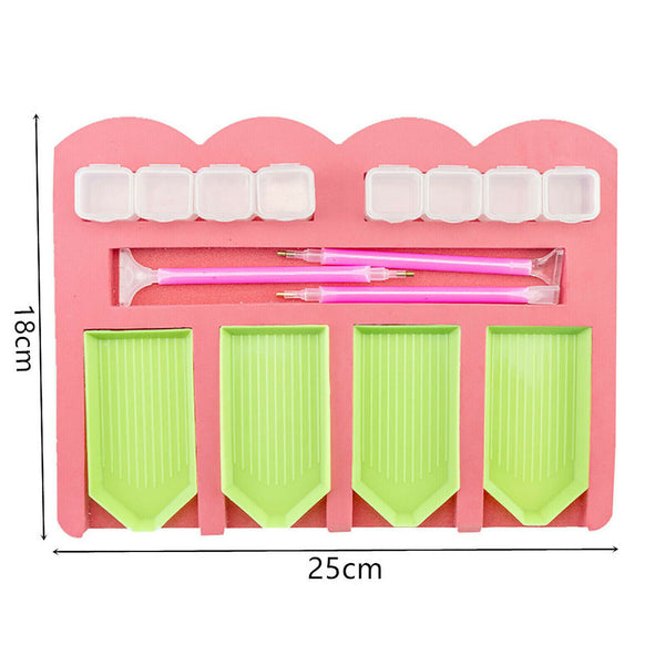 5D Diamond Painting Tools Box Diamond Accessories Tray Art Craft Pen Rhinestones
