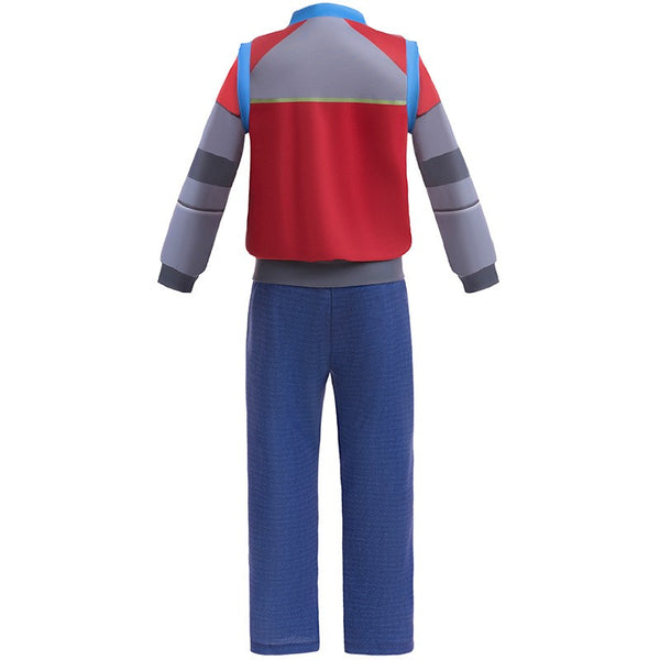 Back view of Paw Patrol Ryder costume jacket and pants