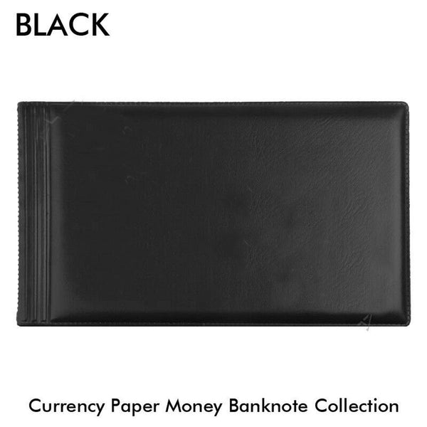 2X Black BankNote 20 Pages Album Stock Collection Storage Currency Holder Pocket