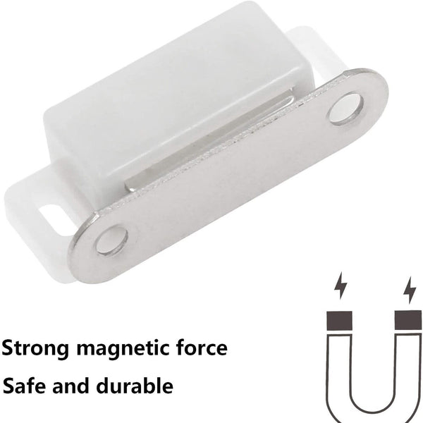3-10 sets Magnetic Cabinet Cupboard Door Fastener Latch Catch Lock Magnet Plate