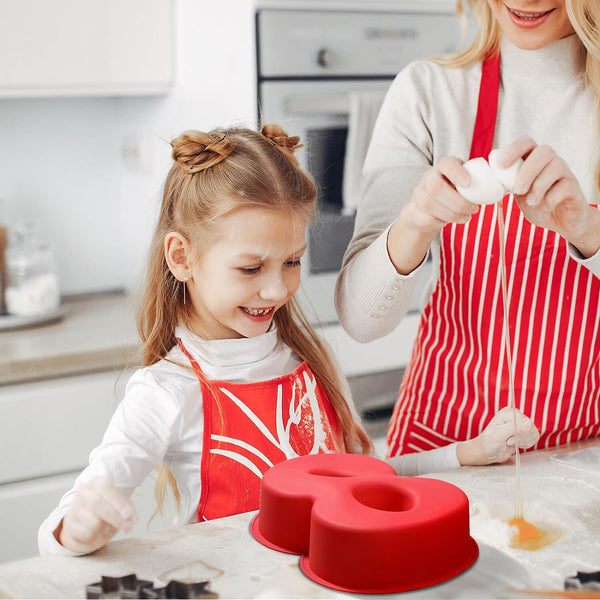 10 Inch Silicone Number Cake Mould Birthday Cake Baking Pan Number Shape