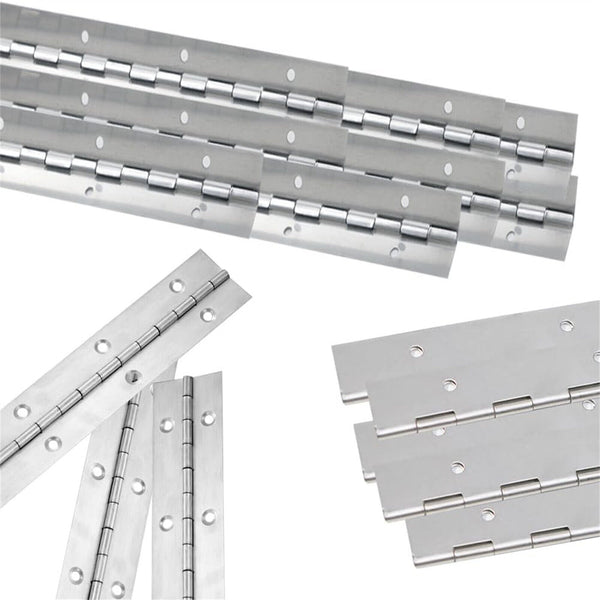 3PCS PIANO HINGE STAINLESS STEEL CABINET BOAT 600 X 25 X 1mm CONTINUOUS HINGES