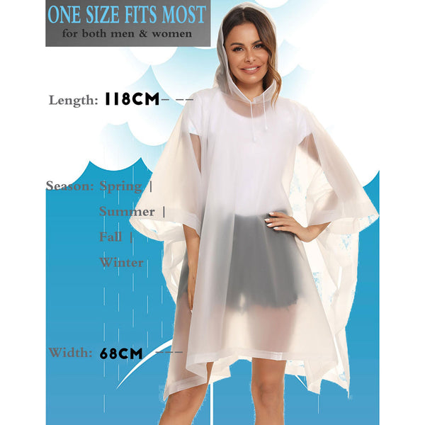Rain Poncho – Waterproof Hooded Cape for Men, Plus Size