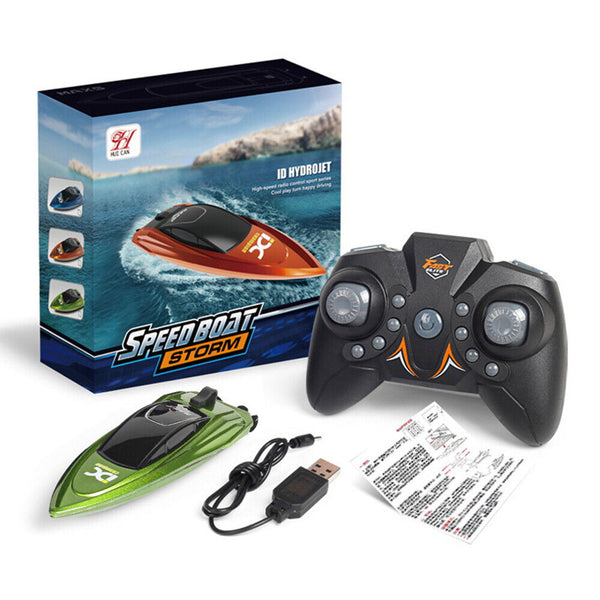 Mini RC Boats High Speed Racing Boat Dual Motors 2.4G Remote Control Ship LR