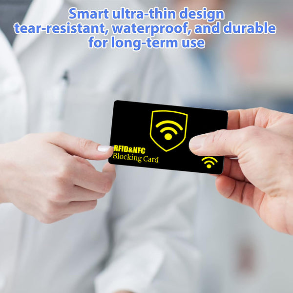 100PCS RFID Blocking Cards Anti Scan Credit Card Protector Wallet Shield