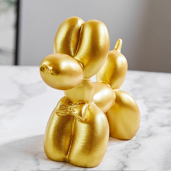 Decor Ornament Sculpture Gift Kids Room Home Resin Crafts Small Balloon dog Cute