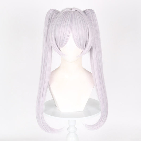 Anime Mage Cosplay Costume Set White Wig Fantasy Dress Outfit Book Week Party