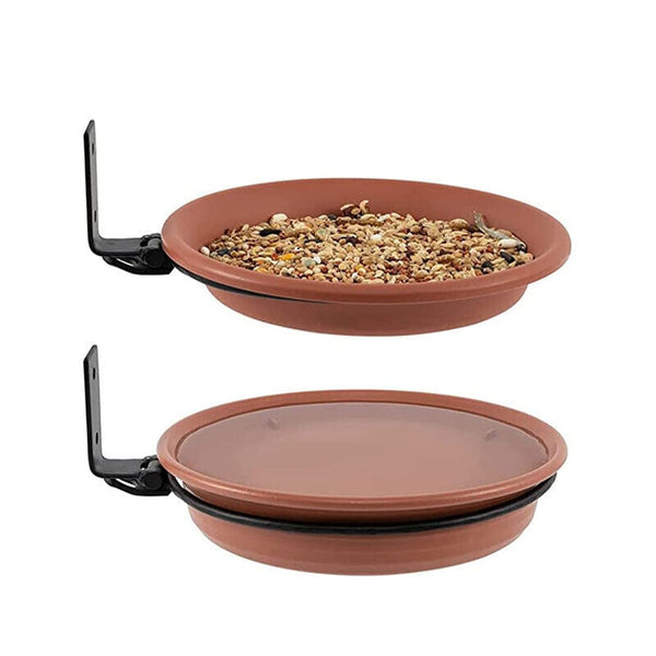 Hanging Bird Feeder Bath Tray Plastic Bird Water Drinker Outdoor Garden Decor AU