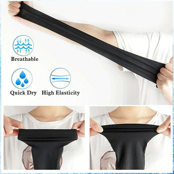 3 Pairs Cooling Sport Arm Stretch Sleeves Sun UV Protection Covers Cycling Golf