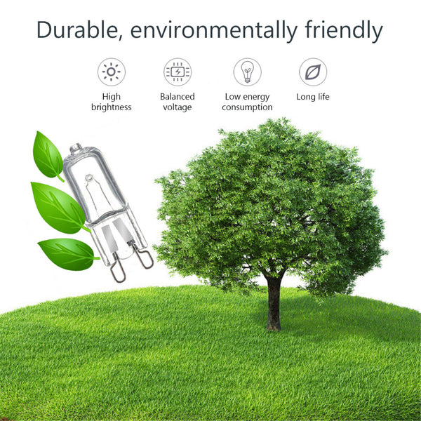 20pcs 25W G9 Warm White Halogen Oven Dimmable Bi-Pin Light Bulb 220-240V 2000H