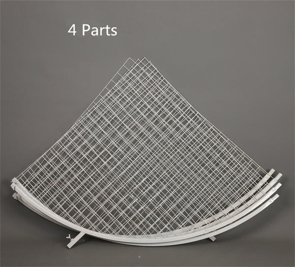 1.8M Iron Grid Mesh Wedding Arch Round DIY Stage Backdrop Decor Flower Stand Pr