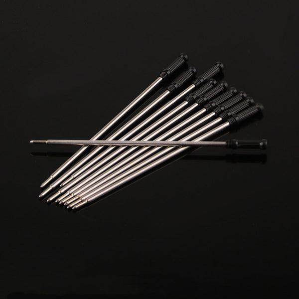 100PCS Parker Style Ballpoint Pen Refills 0.5mm Black Blue Ink 99mm