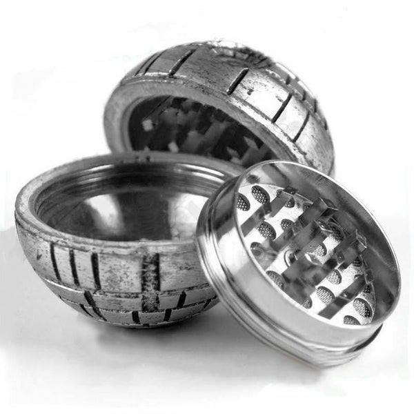 Metal Zinc Alloy Herb Grinder Hand Muller Smoke Crusher Spice Aluminum Wtih Box