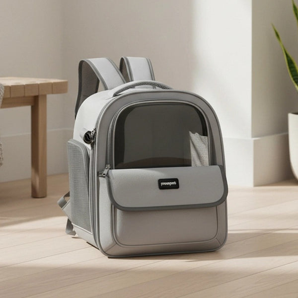 Transparent Pet Carrier Backpack Breathable Travel Bag for Cats & Small Dogs