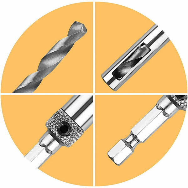 Doors Self Centering Hinge Hardware Tapper Core Drill Bit Set Hole Guides Drawer