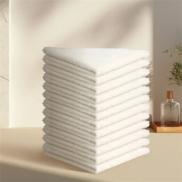 10PCS Soft Face Towels Coral Fleece Washcloths Face Cloths 30x30cm