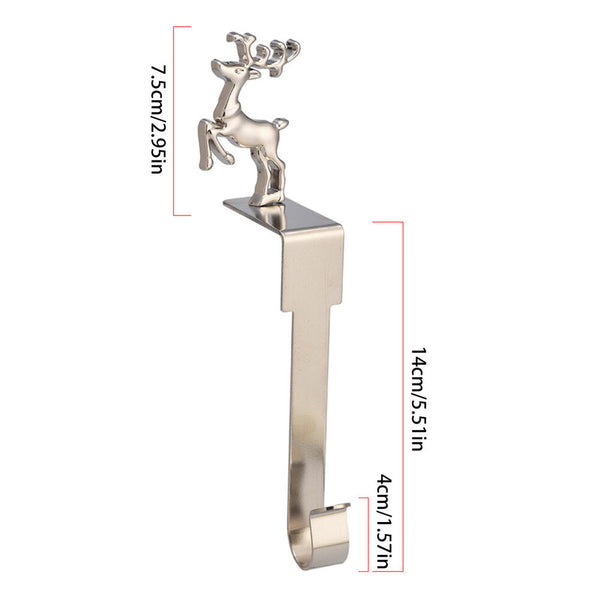 4 Pcs Christmas Stocking Hanger Fireplace Clip Metal Holder Hooks Xmas Tools AU